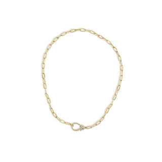 Antonia 14K Gold and Diamond Claw Clasp Necklace